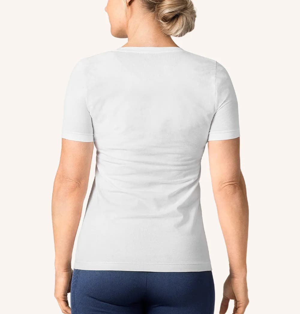 SWEDISH POSTURE T-Shirt Women Alignment Cotton White S