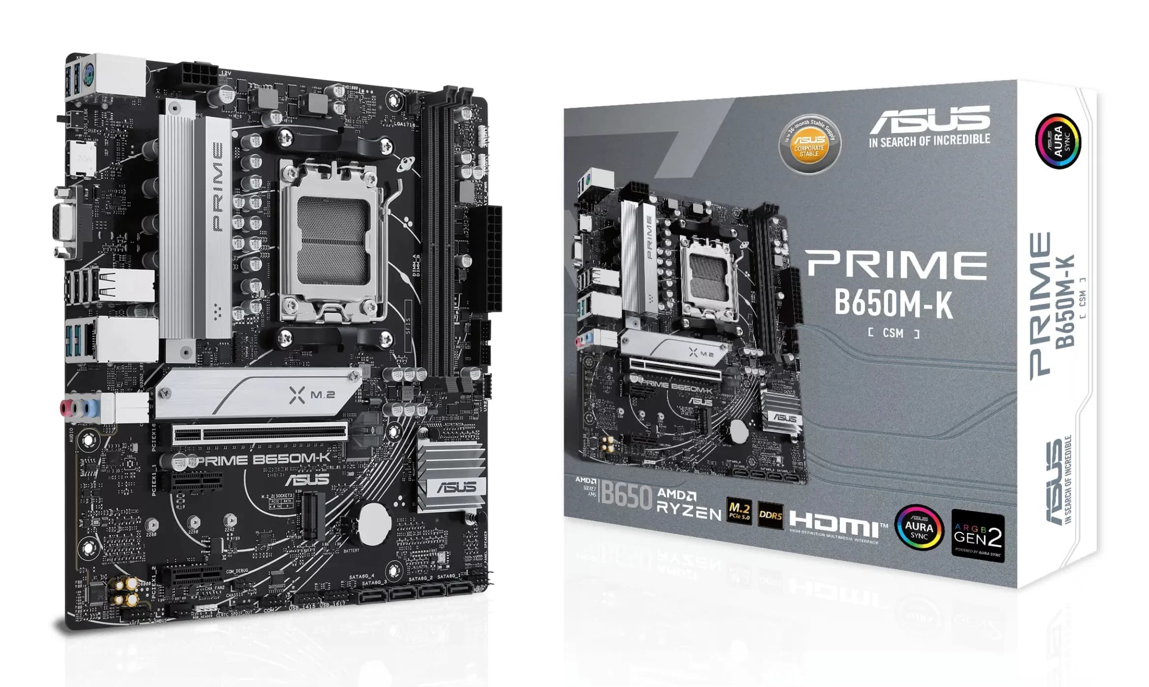 Asus PRIME B650M-K AM5 mATX -emolevy