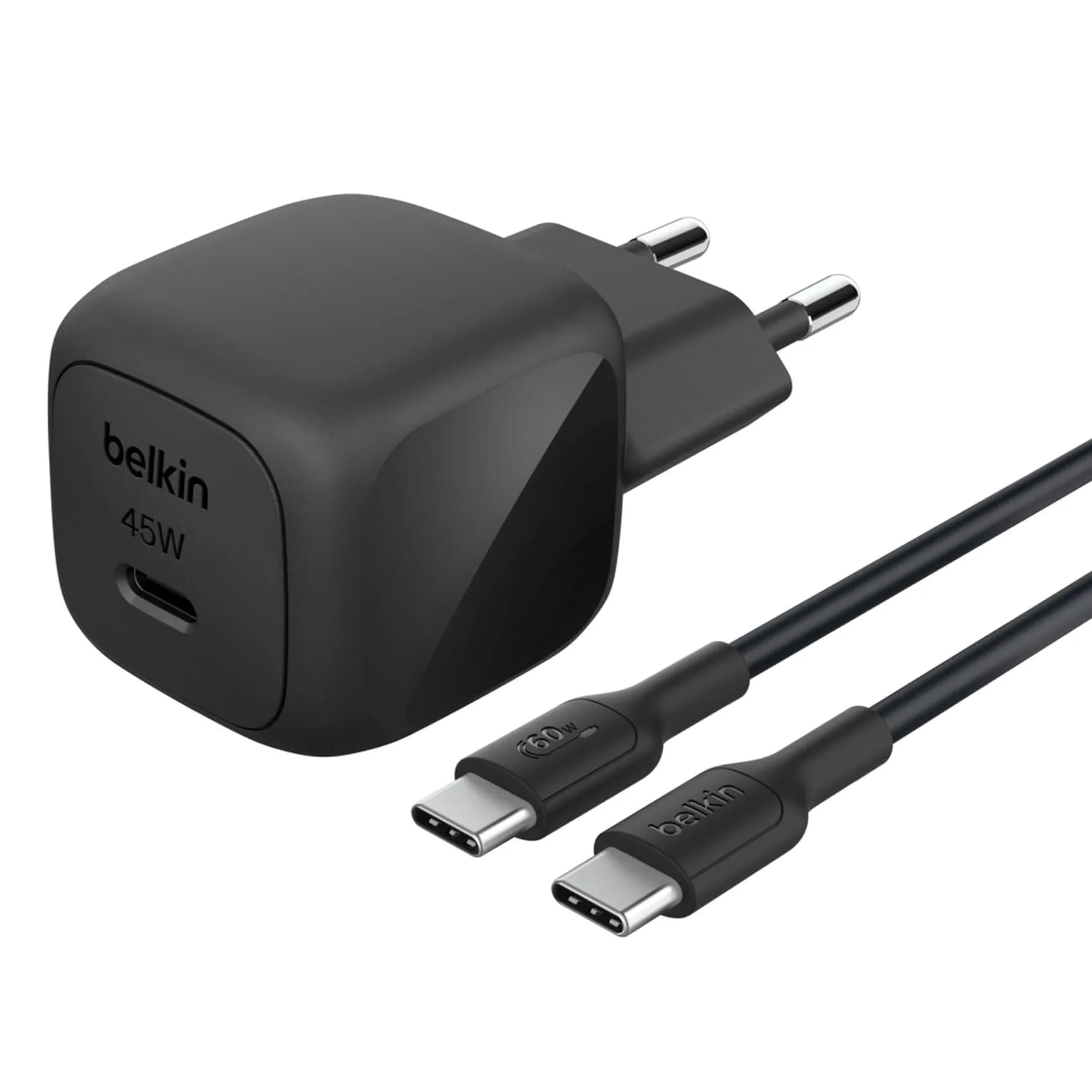 Belkin Boost Charge 45W PD USB-C -laturi, Musta, 1m USB-C
