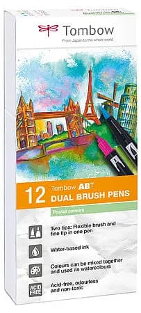 Tombow ABT Dual Brush 12P-2 Pastel (12)