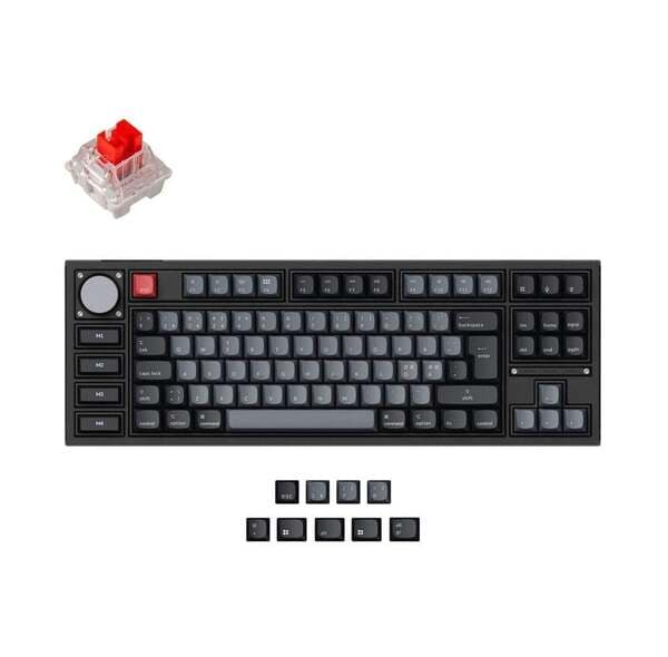 Keychron Q3 Pro -langaton mekaaninen näppäimistö, K Pro Red, Carbon Black