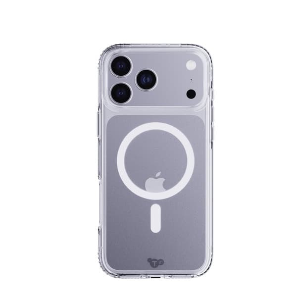 Tech21 Evo Clear MagSafe, iPhone 17 Pro Max -suojakuori, läpinäkyvä