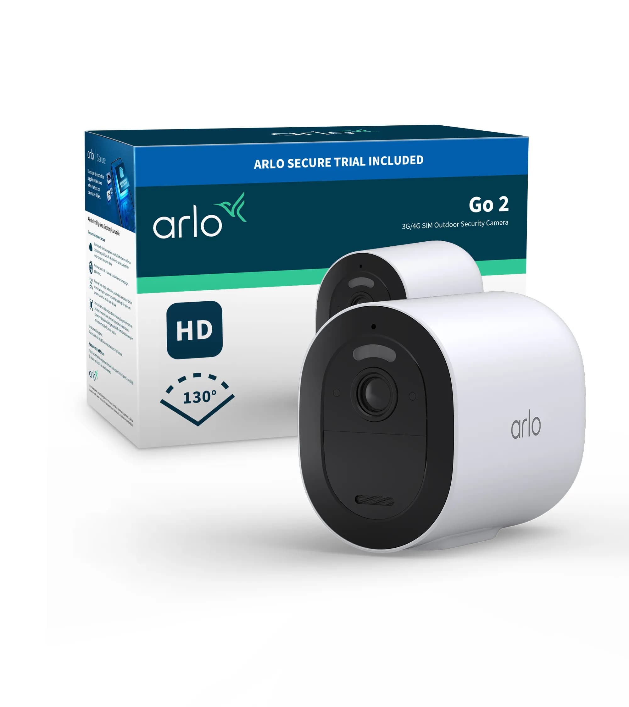 Arlo Go2 Camera (1) Battery (1) Micro-USB Cable (1) Wall Mount and Screw Kit (1) Quick Start Guide (1)