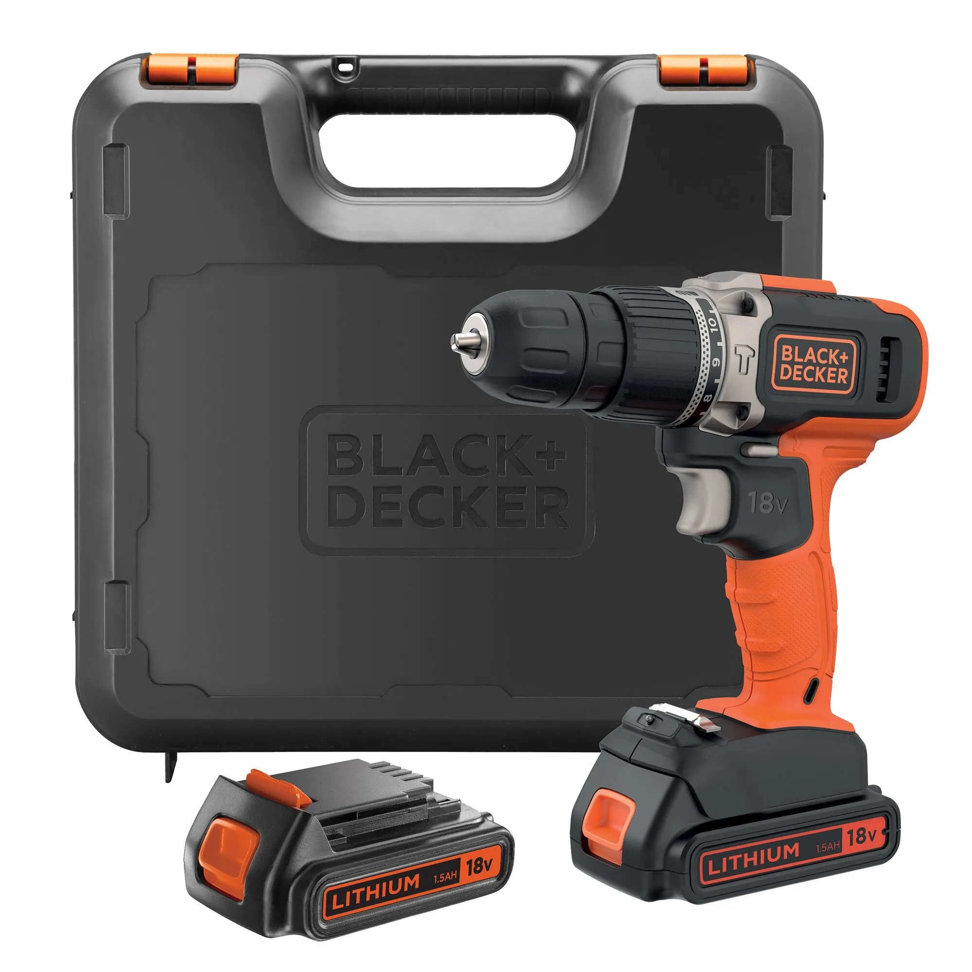 Black and decker Iskupora 18v litiumioni 2x1,5ah akku
