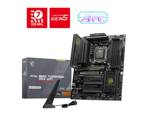 MSI MAG B850 TOMAHAWK MAX WIFI AM5 ATX -emolevy