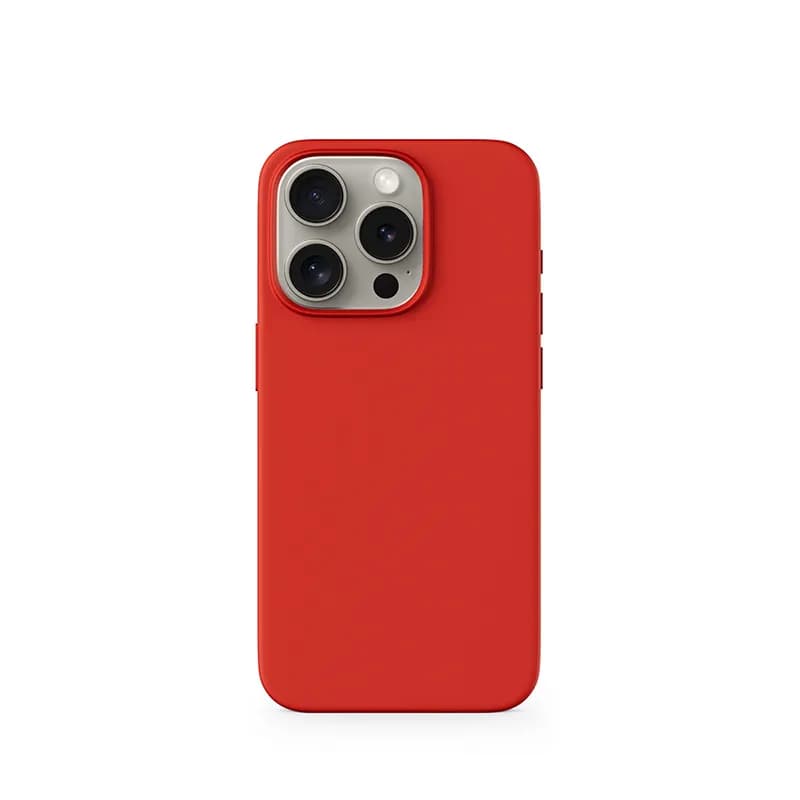 Epico Mag+ Silicone, iPhone 15 -suojakuori, Punainen