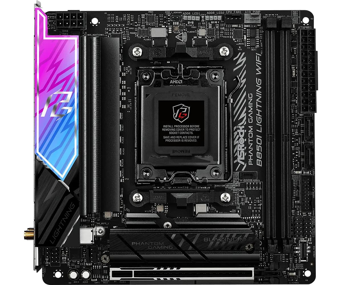 ASRock Phantom Gaming B850I Lightning WiFi AM5 Mini-ITX -emolevy