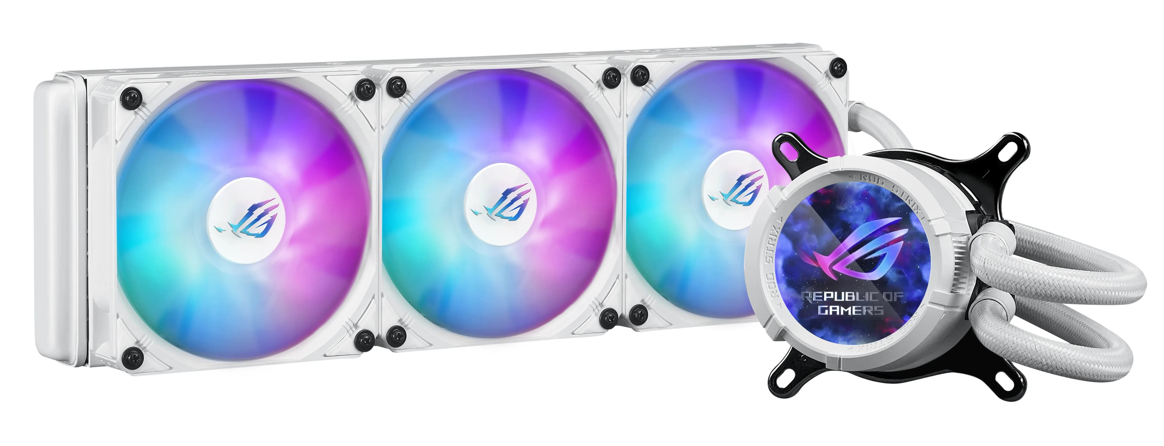 Asus ROG Strix LC III 360mm ARGB -nestejäähdytin, valkoinen