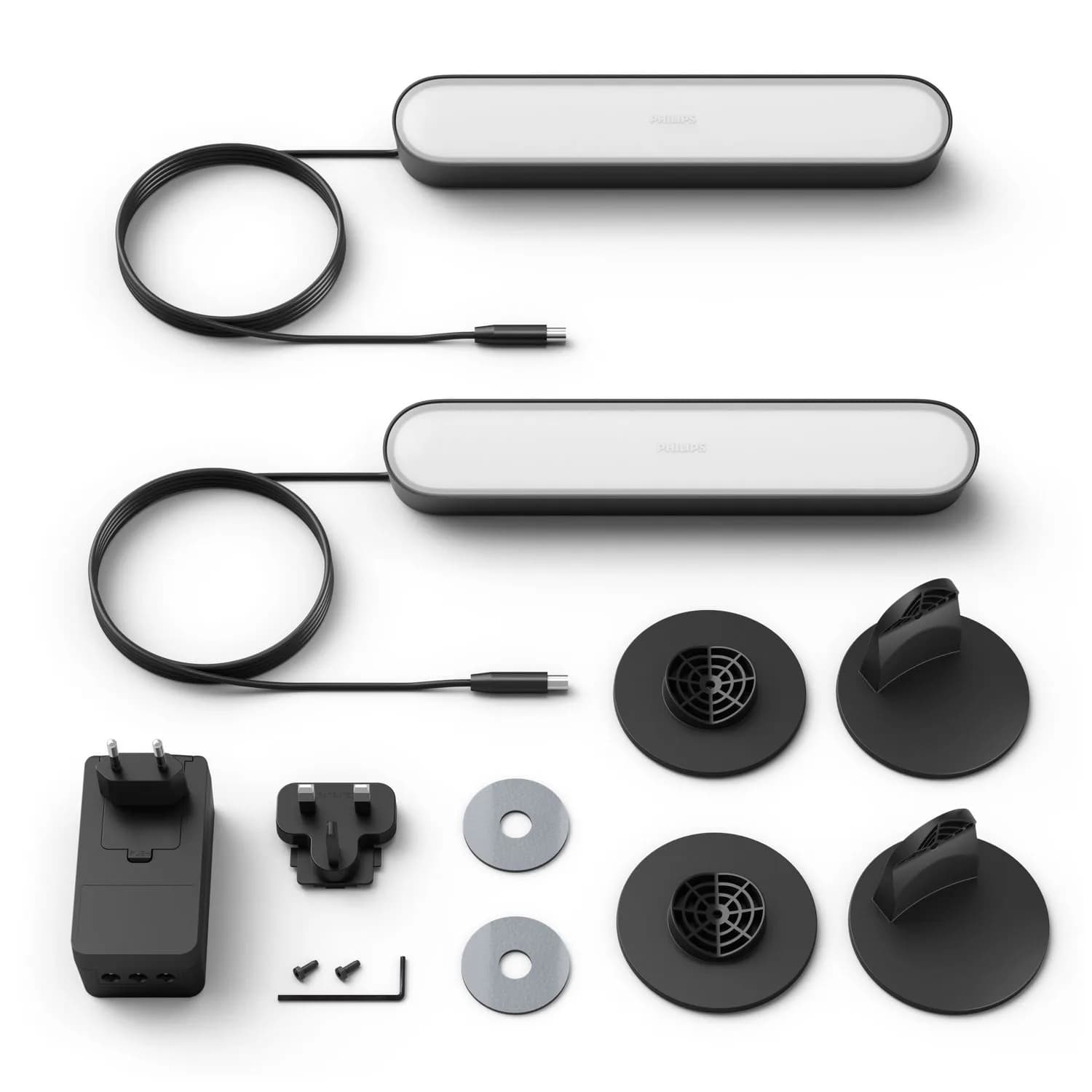 Philips Hue Play -valopalkkisarja, 2-pack, musta