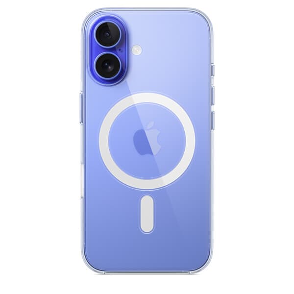 Apple iPhone 16 -suojakuori MagSafella, Läpinäkyvä