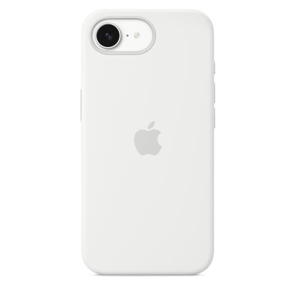 Apple iPhone 16e -silikonikuori, Valkoinen