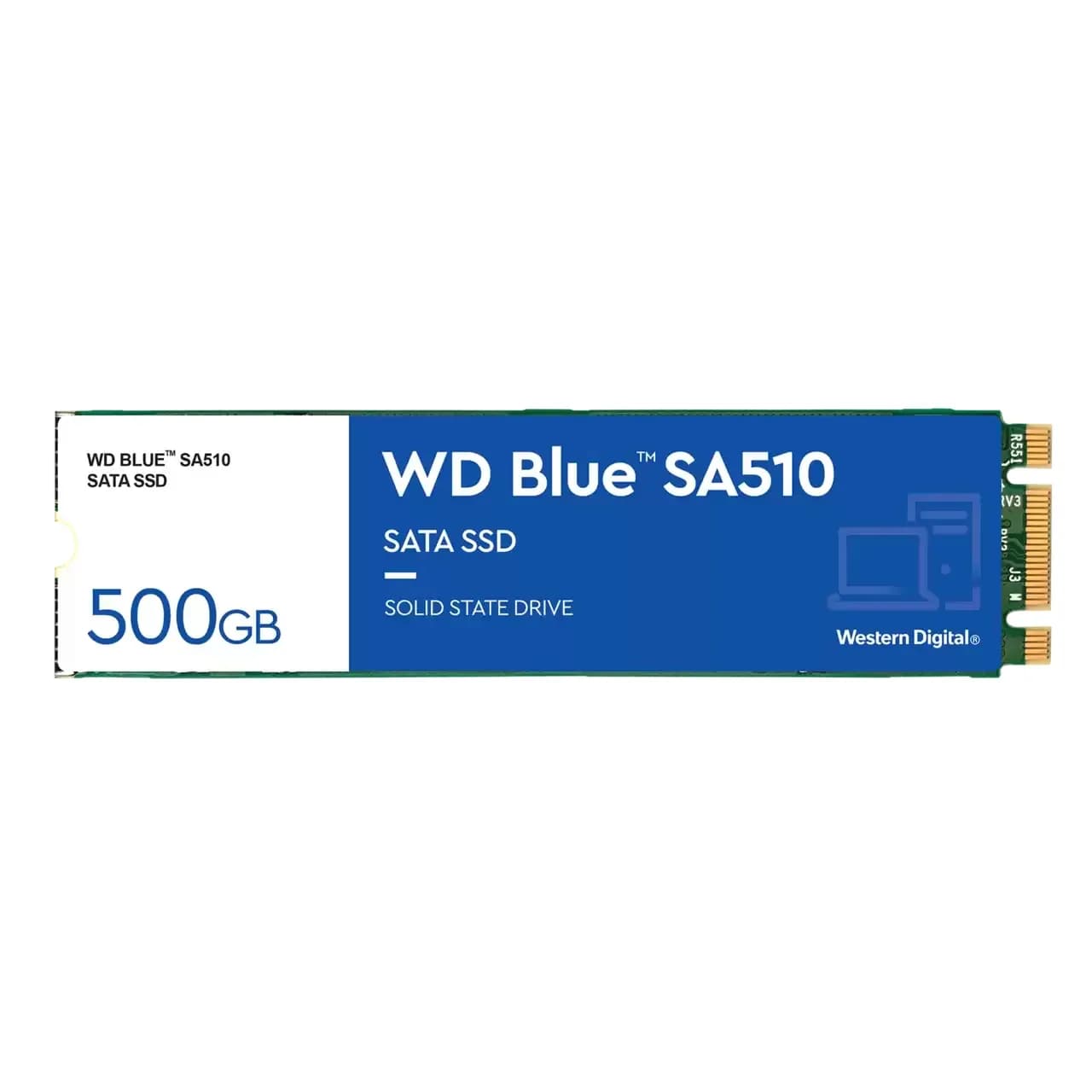 WD Blue SA510 500 Gt M.2 SATA -SSD-levy