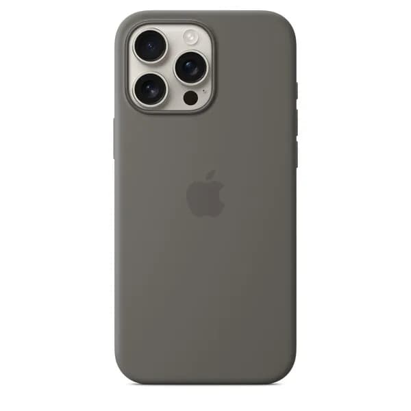 Apple iPhone 16 Pro Max, MagSafe -silikonikuori, Liuskeen­harmaa