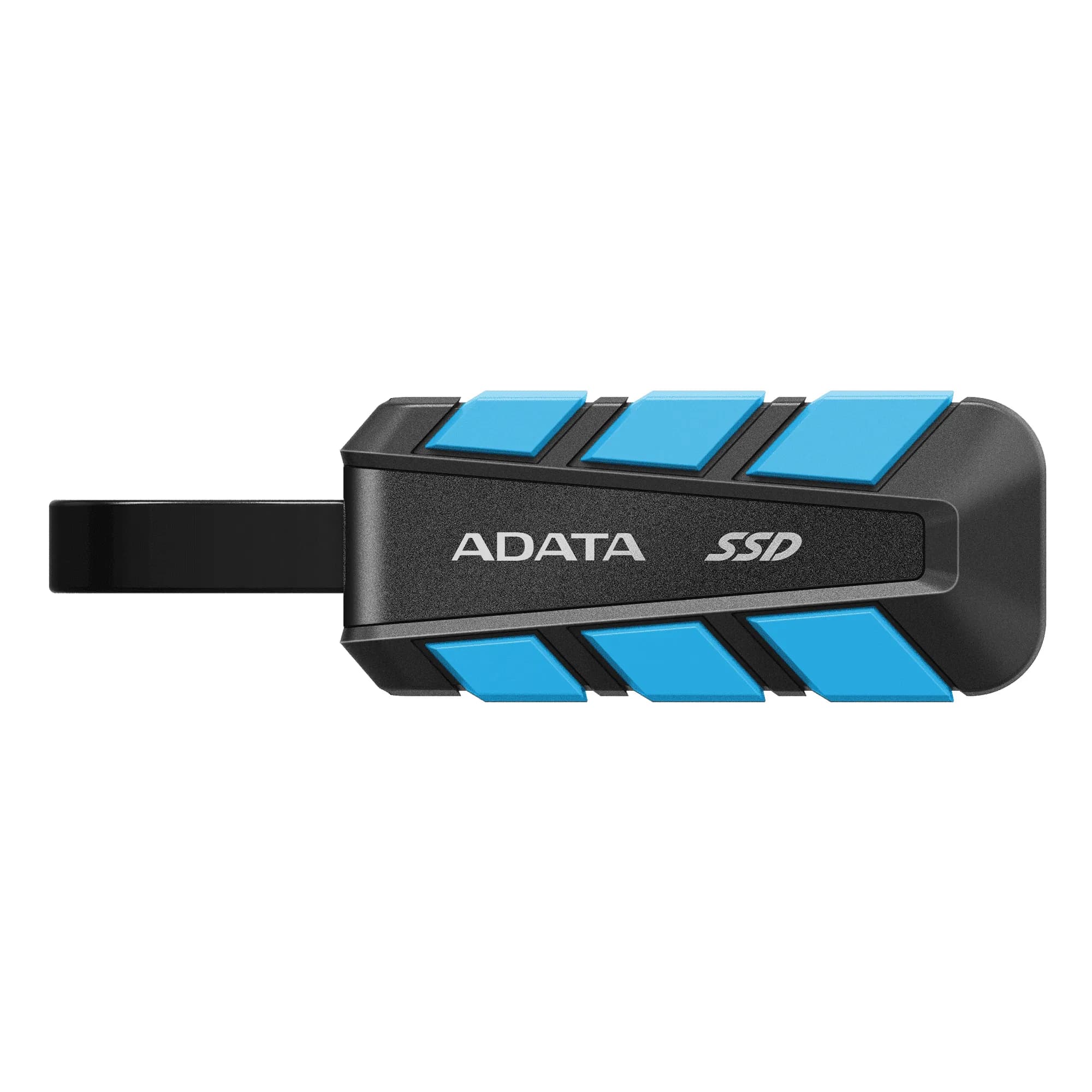 A-DATA SC740 2 Tt USB 3.2 Gen 2 (USB-C) -ulkoinen SSD, kannettava, iskunkestävä, pelikäyttöön, sininen