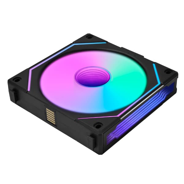 Lian Li UNI FAN SL-INF Reverse Blade, 140 mm, PWM, nestelaakeri, ARGB -tuuletin, musta