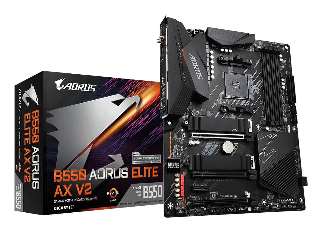 Gigabyte B550 AORUS ELITE AX V2 Wi-Fi 6 AM4 ATX -emolevy