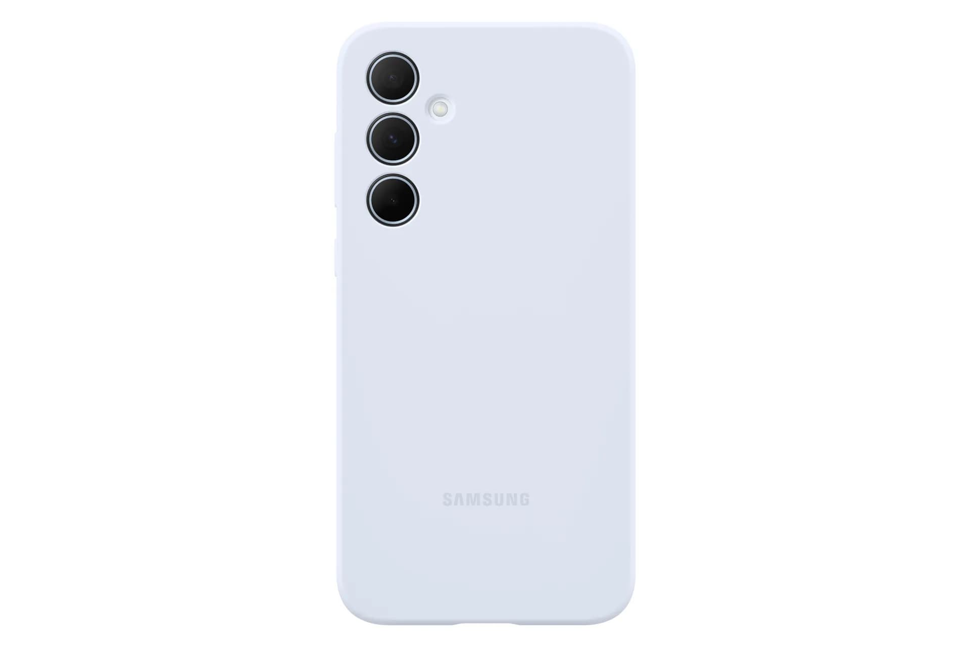 Samsung Galaxy A35 -silikonikuori, Vaaleansininen