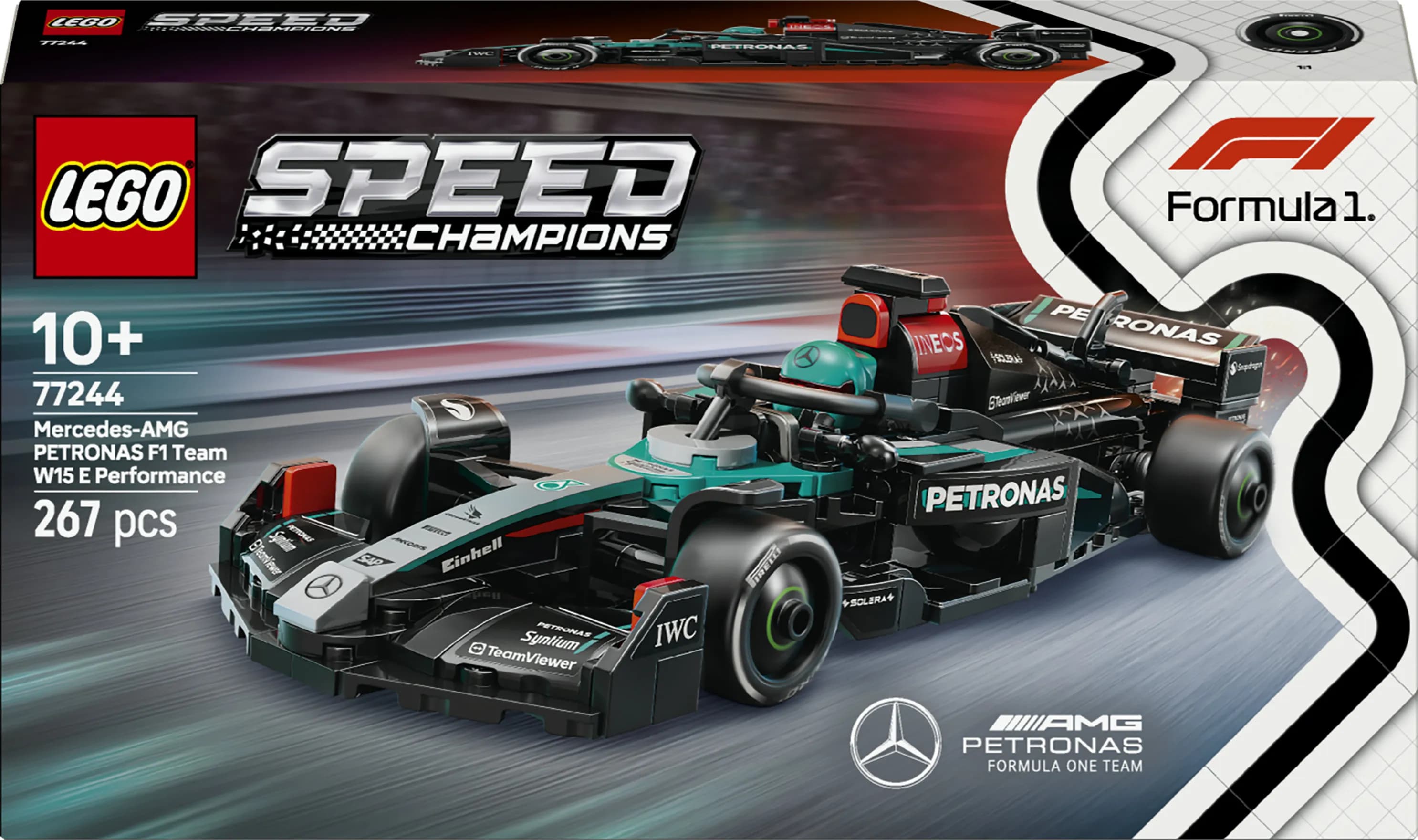 LEGO Speed Champions Mercedes-AMG F1 W15 -kilpa-auto 77244