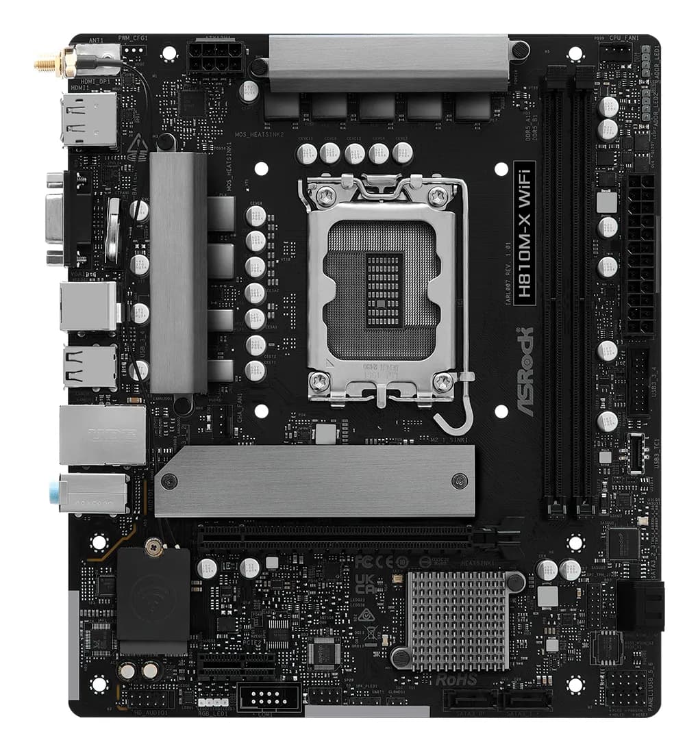 ASRock H810M-X WiFi LGA1851 mATX -emolevy