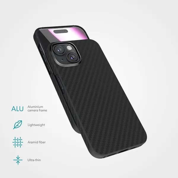Epico Mag+ Carbon Case for iPhone 16 Plus - black