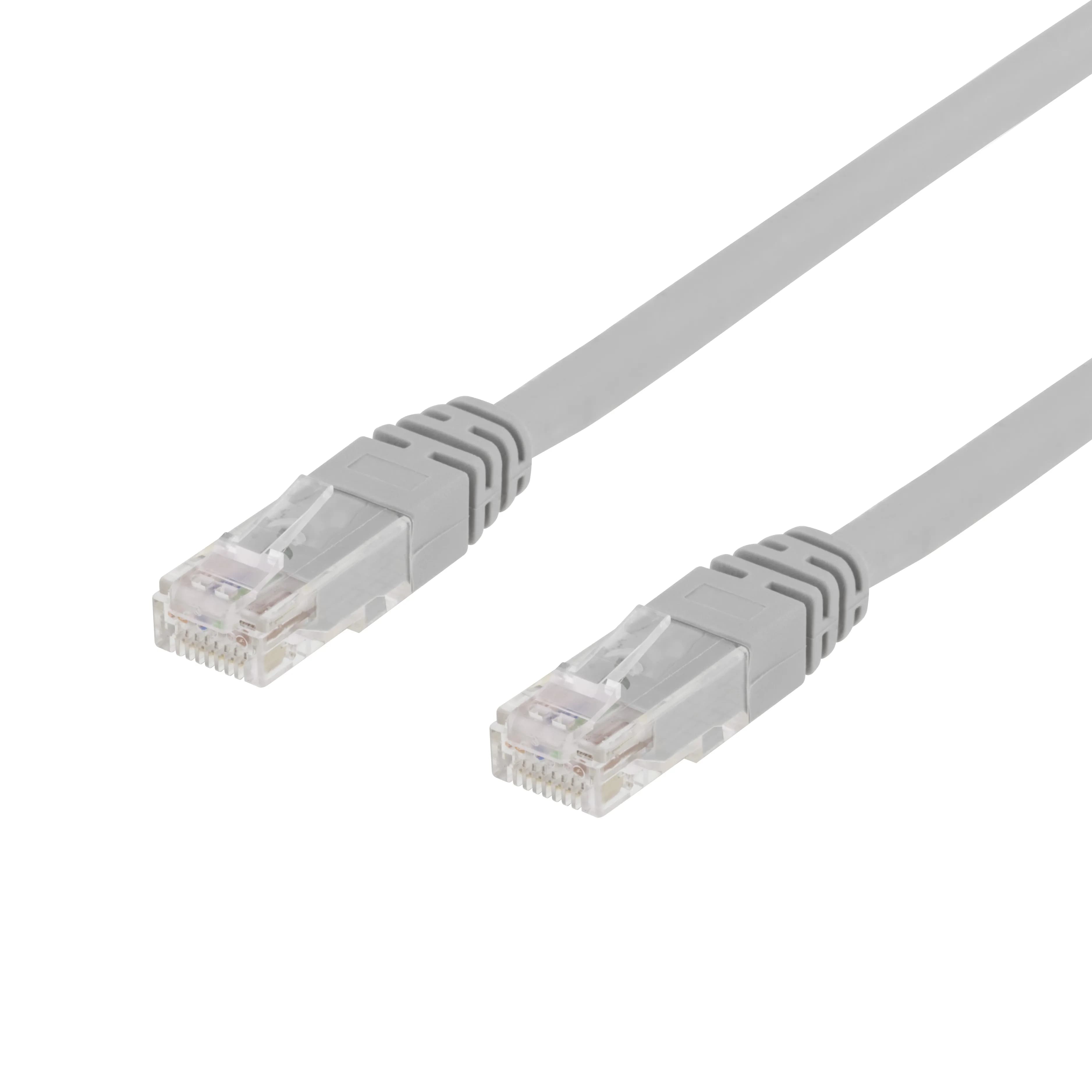 Deltaco Cat6 U/UTP RJ45 30m -verkkokaapeli, harmaa