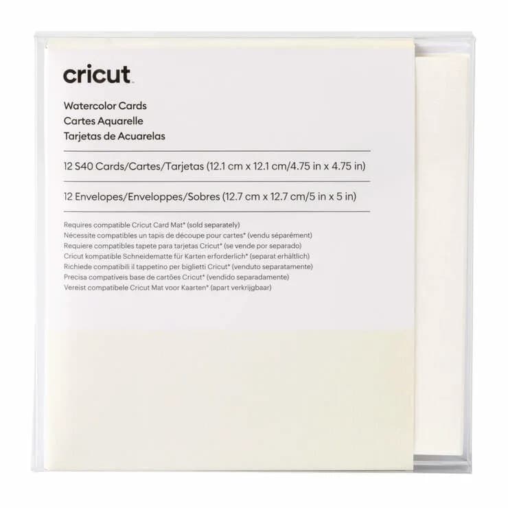 Cricut watercolor cards S40 12 pieces