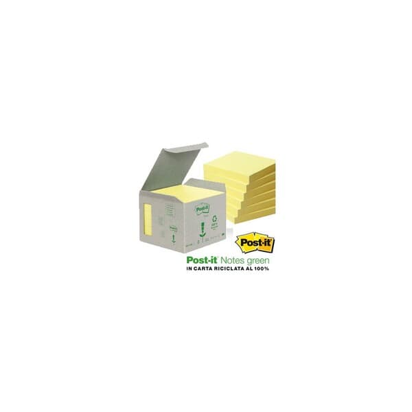 Post-it Notes 76x76 recycled yellow (6)