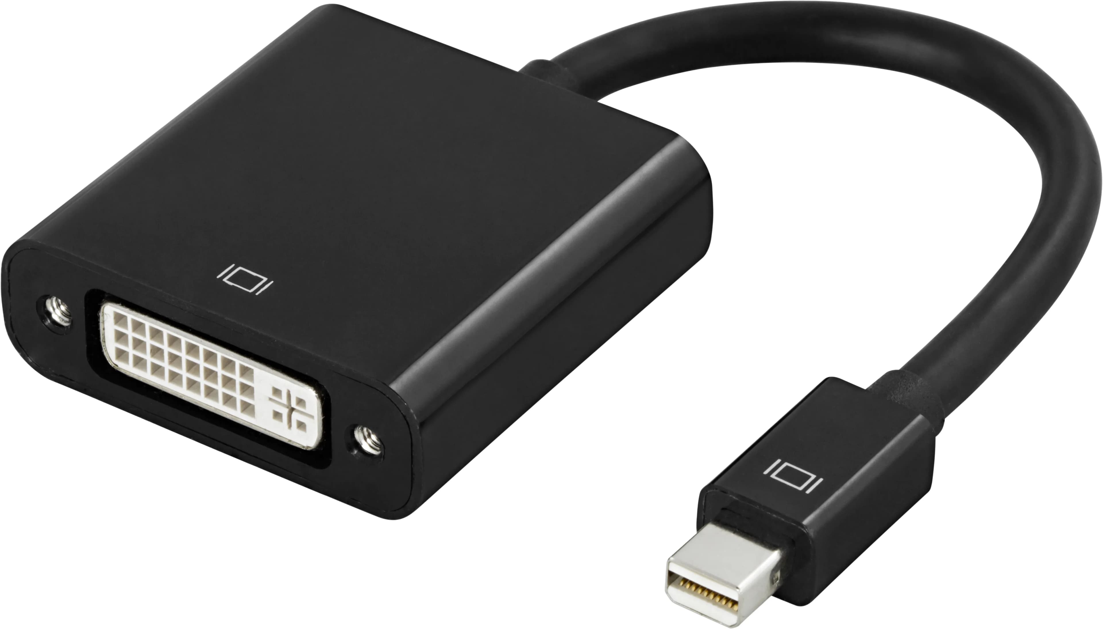 DELTACO sovitin mini DisplayPort - DVI-D, Full HD 60hz, 9 Gb/s