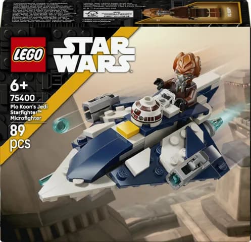 LEGO Star Wars Plo Koonin Jedi-tähtihävittäjä Mikrohävittäjä 75400