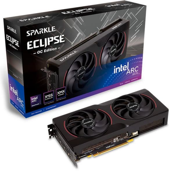 Sparkle Intel Arc B570 Eclipse 10 Gt OC -näytönohjain