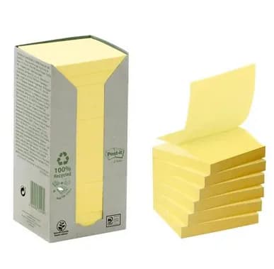 Post-it Z-Notes 76x76 recycled yellow (12)