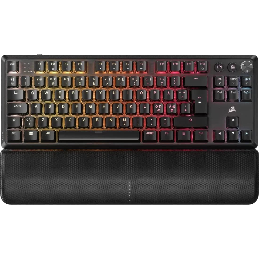 Corsair K70 CORE TKL -langaton mekaaninen pelinäppäimistö, MLX Red v2, musta