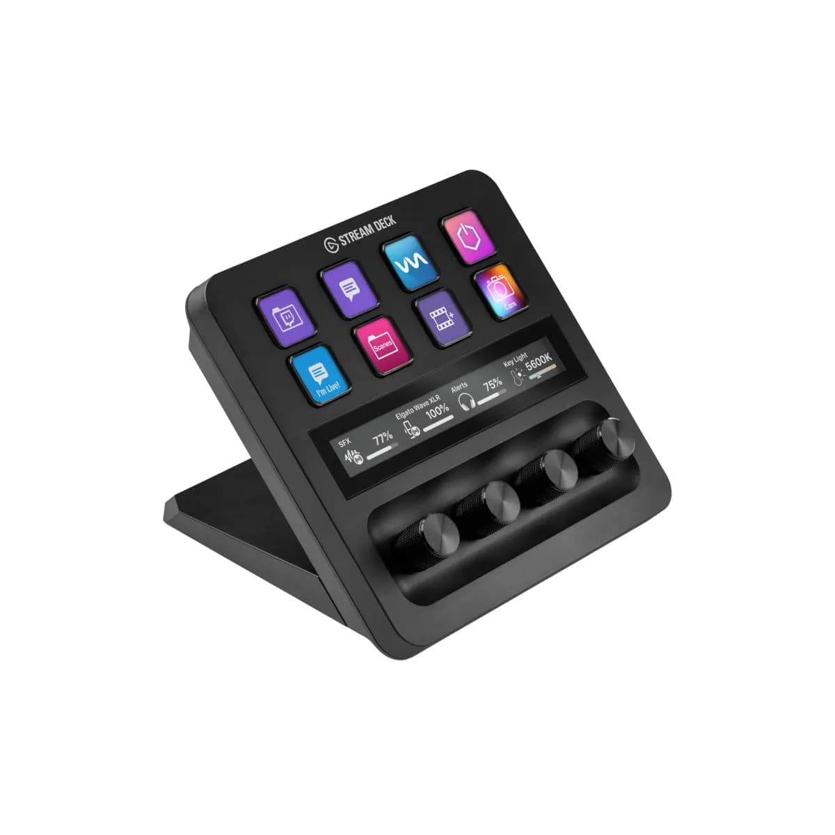 Elgato Stream Deck + -ohjauspaneeli - 8 painiketta - Musta