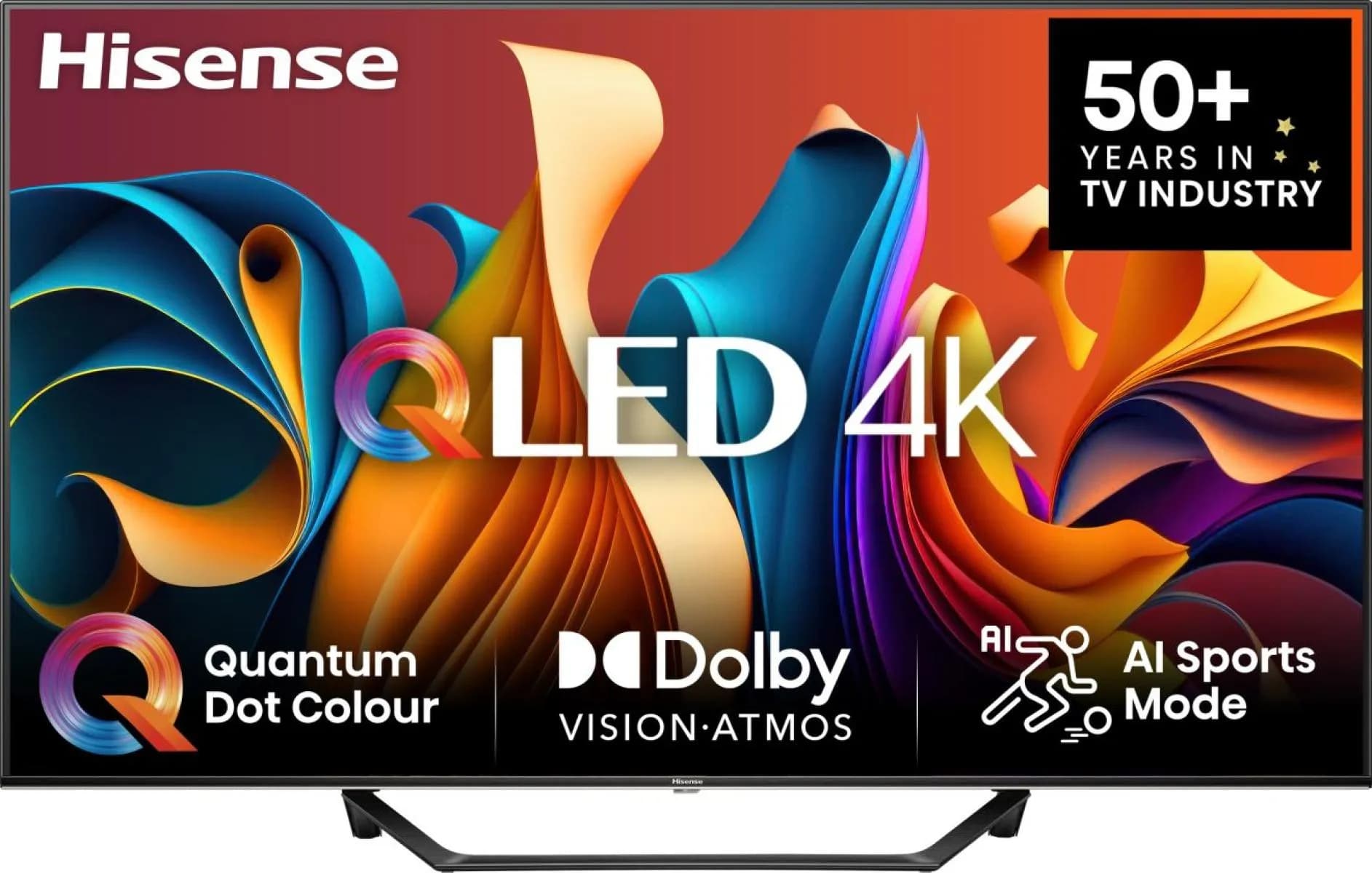Hisense A7NQ 43" 4K QLED VIDAA TV, 60 Hz, HDR10+, harmaa