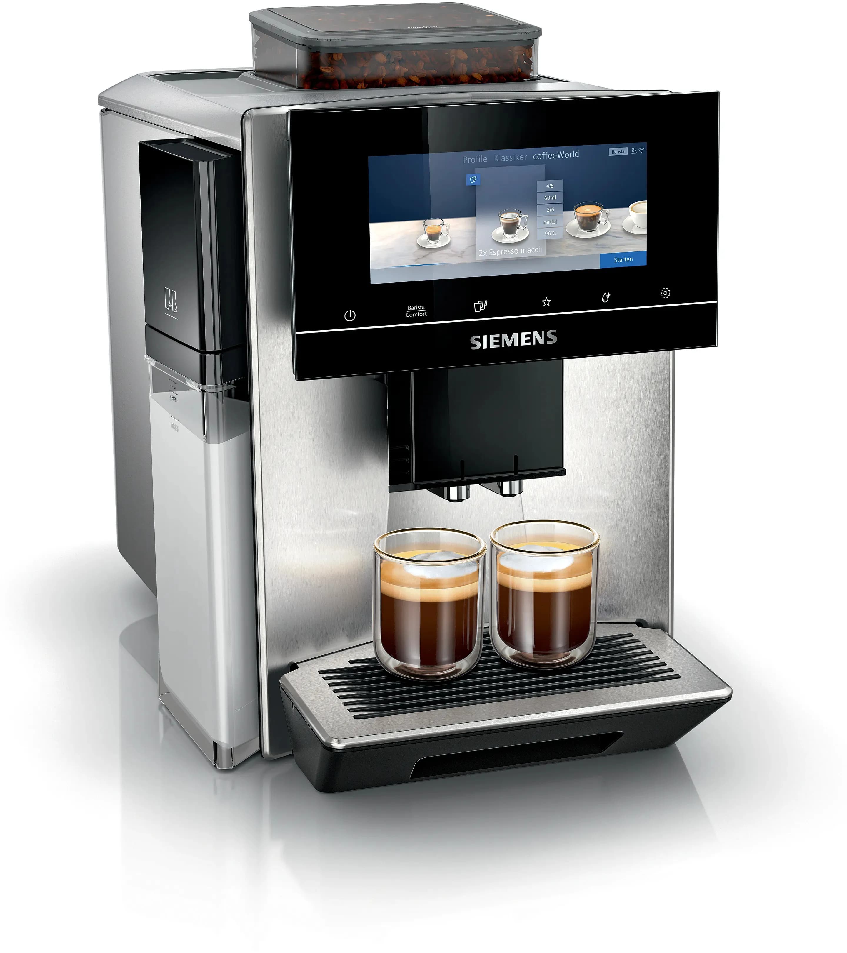 Siemens TQ903DZ3 -espressokeitin, musta, Ruostumaton teräs