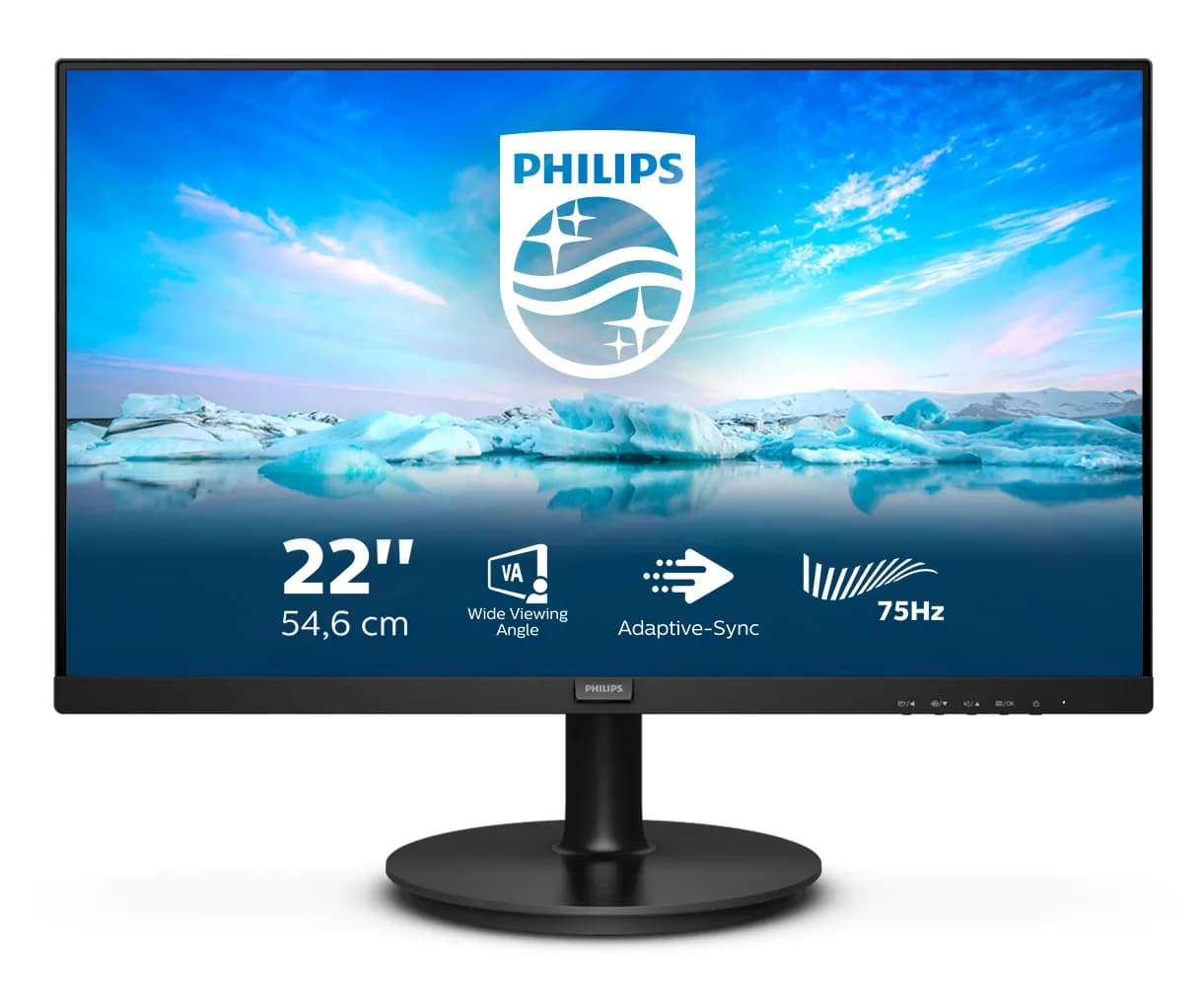Philips V-line 222V8LA 21.5" Full HD, VA -näyttö