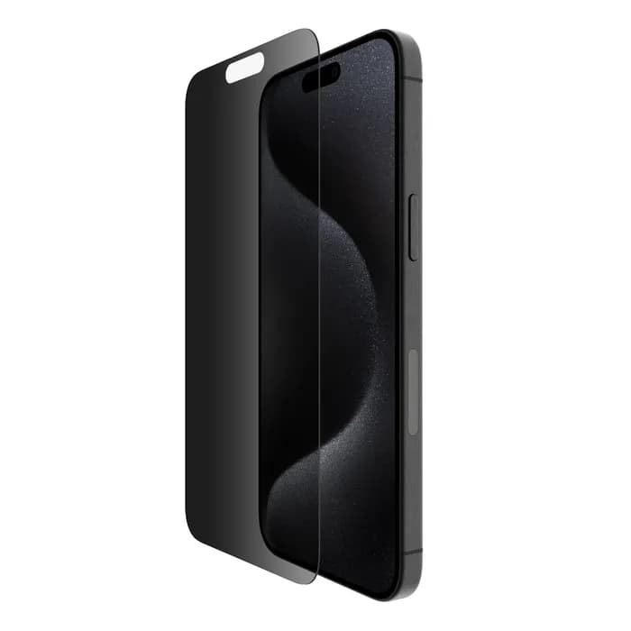 Belkin TemperedGlass Privacy Treated Screen Protector for iPhone 15 Pro Max