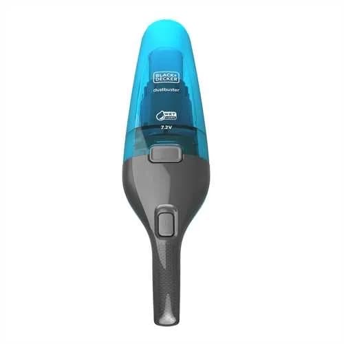 BLACK+DECKER WDC215WA 7.2V 1.5 Ah -käsikäyttöinen märkä-kuivaimuri, sininen, titaani