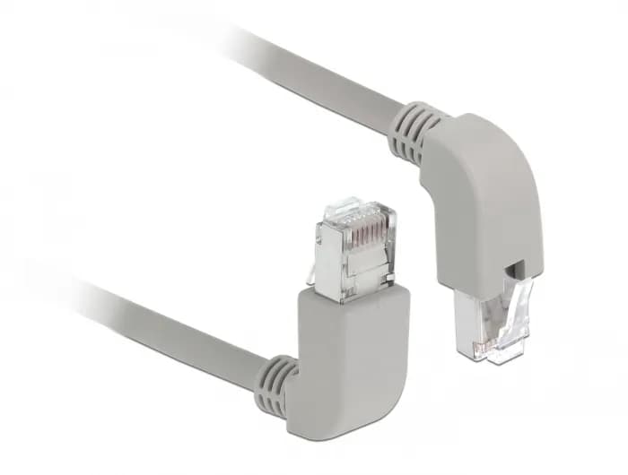 Cat6 S/FTP RJ45 0.5m -verkkokaapeli, harmaa