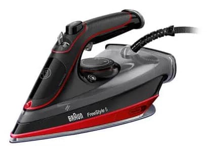 Braun FreeStyle 5 SI 5057 RD -höyrysilitysrauta, 2700 W, 0,3 l, musta/punainen