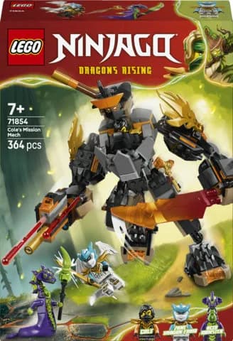 LEGO NINJAGO Colen tehtävärobotti ja Lohikäärme-Zane 71854
