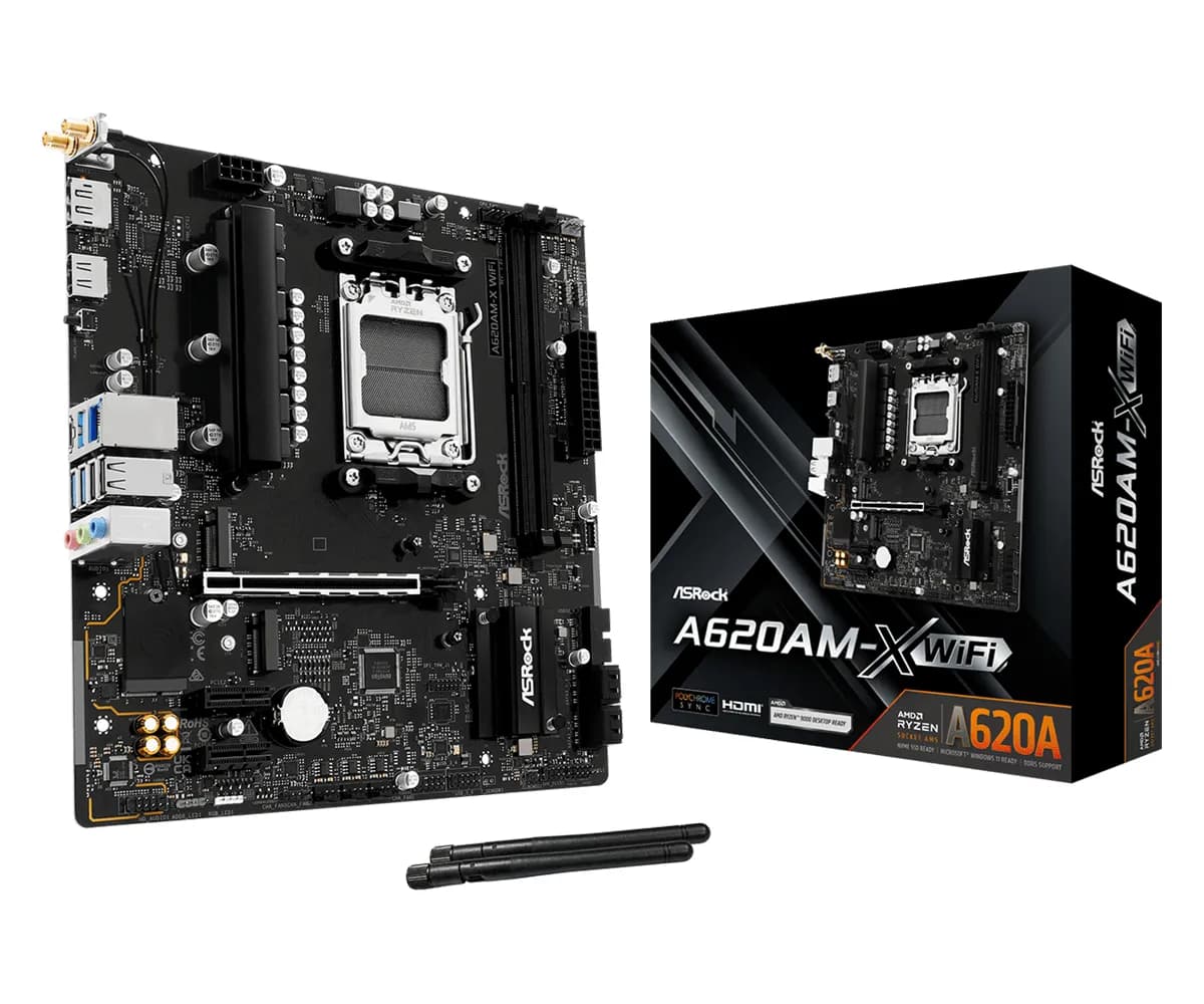 ASRock A620AM-X WiFi AM5 mATX -emolevy