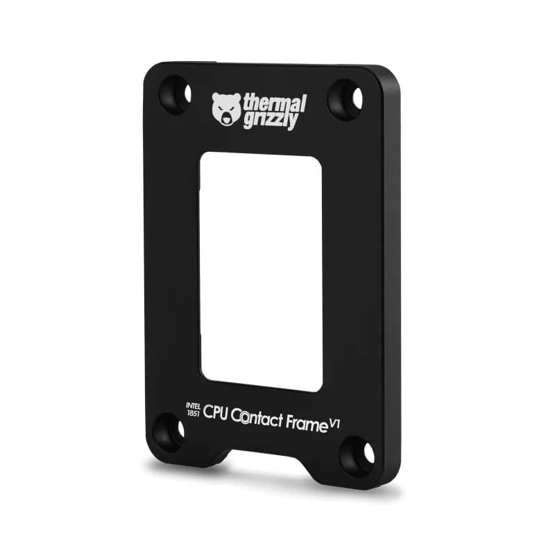 Thermal Grizzly Intel 1851 V1 3/8" UNC LGA1851 CPU contact frame, musta