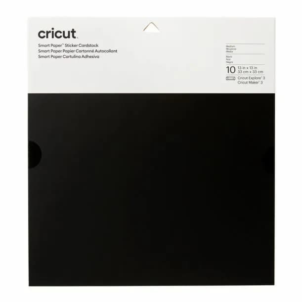 Cricut Smart Sticker Cardstock 33x33cm 10 sheets (Black)