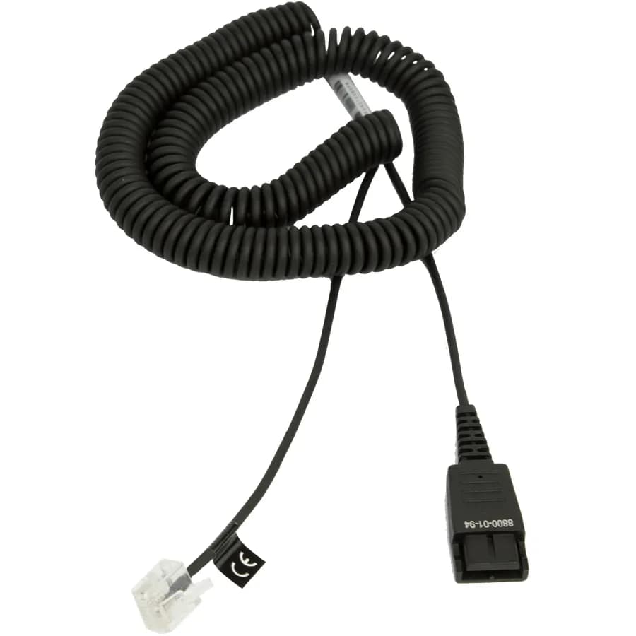 Jabra - Kuulokkeiden kaapeli - RJ-45 (uros) to Pikairrotus (uros) - 2 m