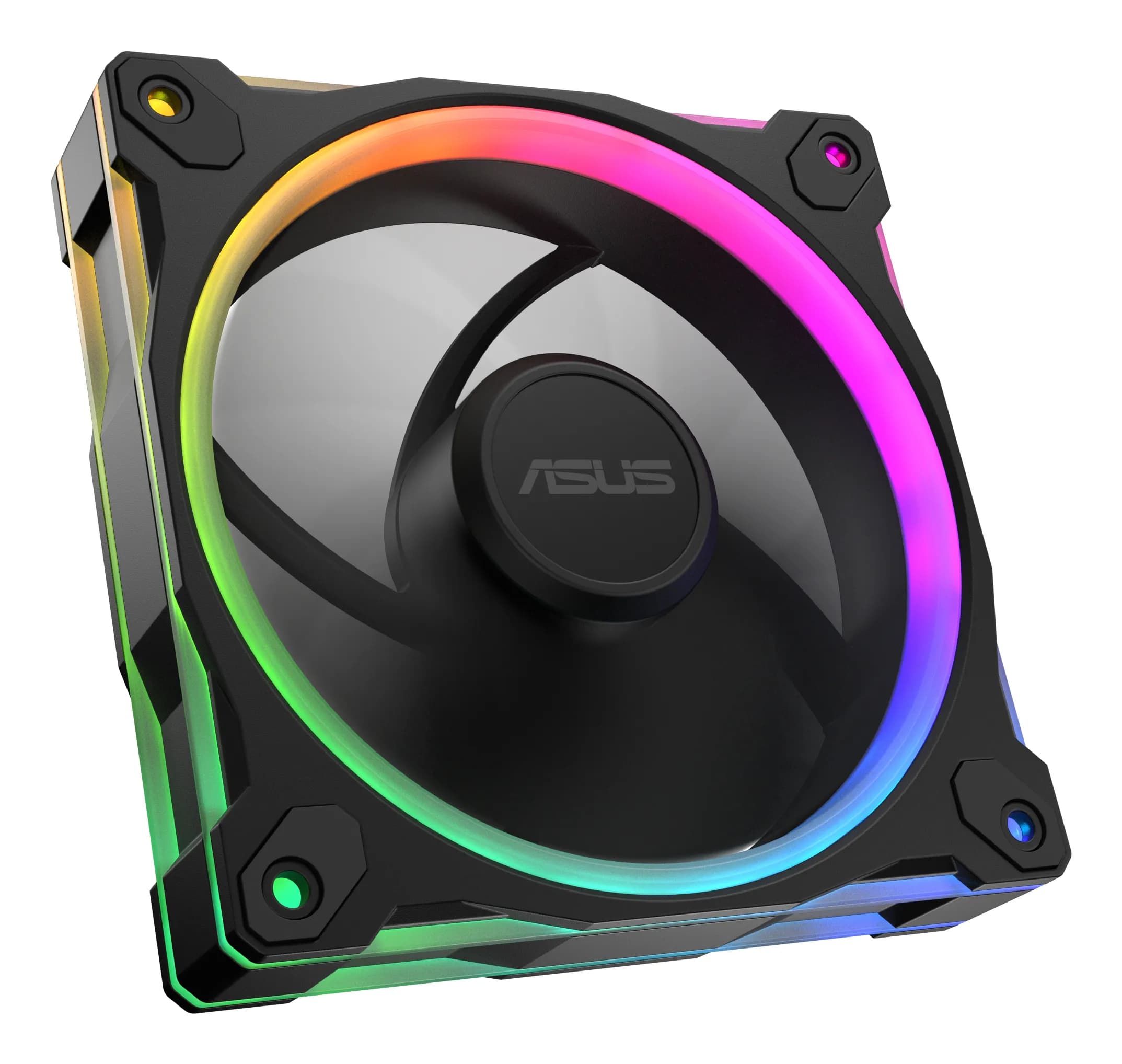 Asus Prime MR120 Reverse PWM ARGB -tuuletin, liukulaakeri, 120 mm, musta