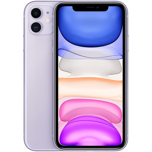 Kunnostettu iPhone 11 64 Gt -puhelin, Purple (Tyydyttävä kunto)