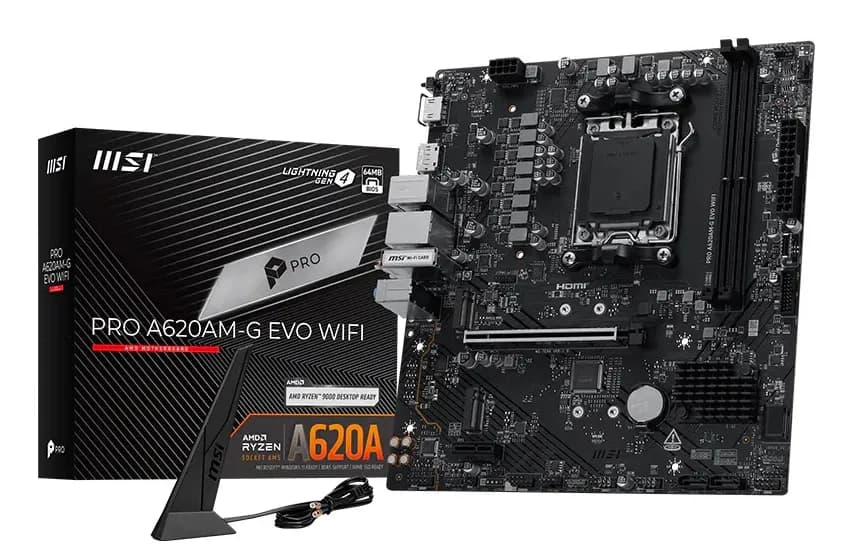 MSI PRO A620AM-G EVO WIFI AM5 mATX -emolevy