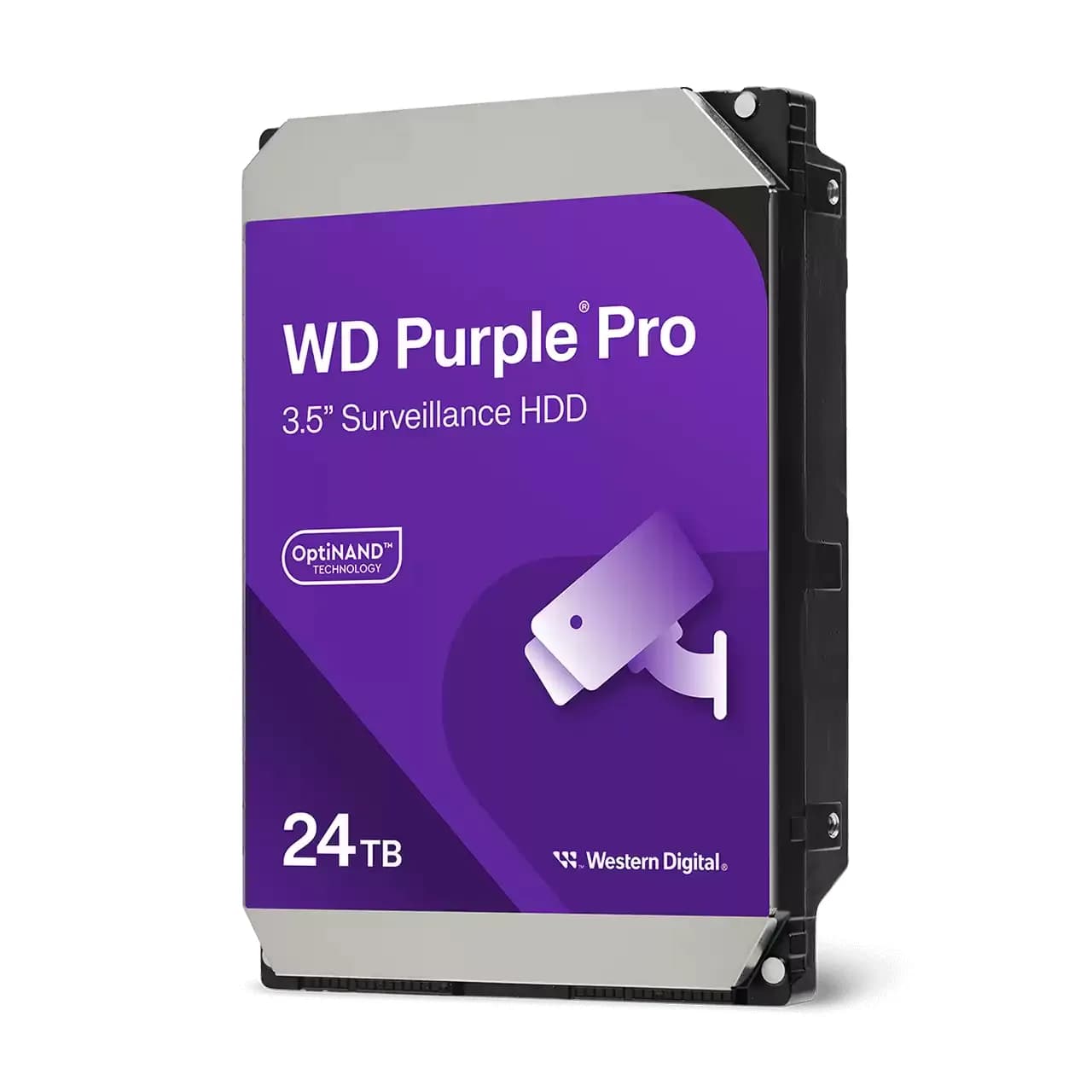 WD Purple Pro 3.5" 24 Tt, 7200 RPM, 512 MB, 550 WRL, SATA III -kovalevy (valvontakäyttöön)