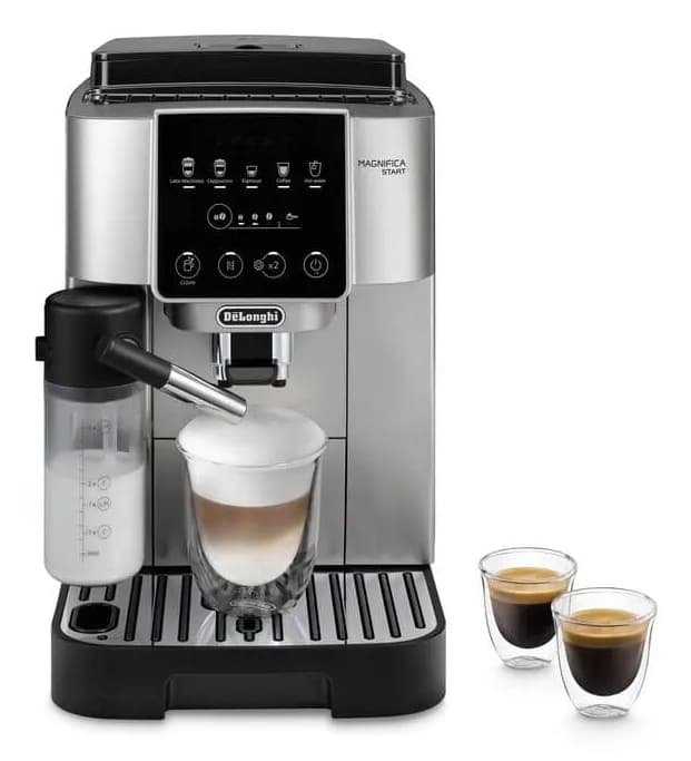 Delonghi Magnifica Start Milk ECAM220.80 -kahvinkeitin, musta, Hopea